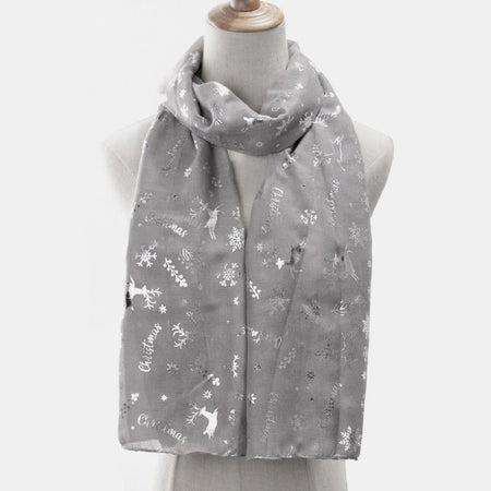 Christmas Element Polyester Scarf - S. M. & Co.