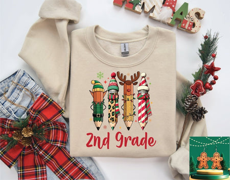 Christmas Grade Pencils - 2nd grade - S. M. & Co.