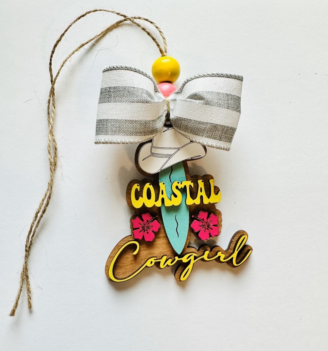 Coastal Cowgirl Car Charm/Bag Tag - S. M. & Co.