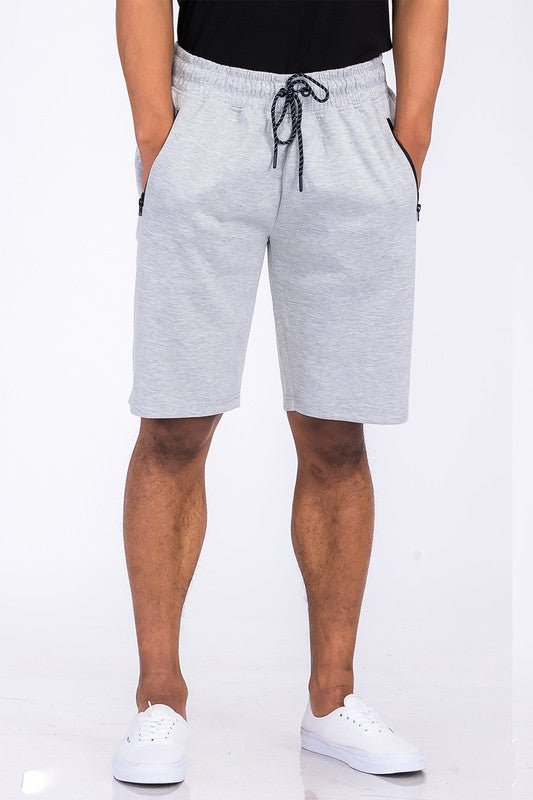 COTTON BLEND LOUNGE SWEAT SHORTS - S. M. & Co. Shorts