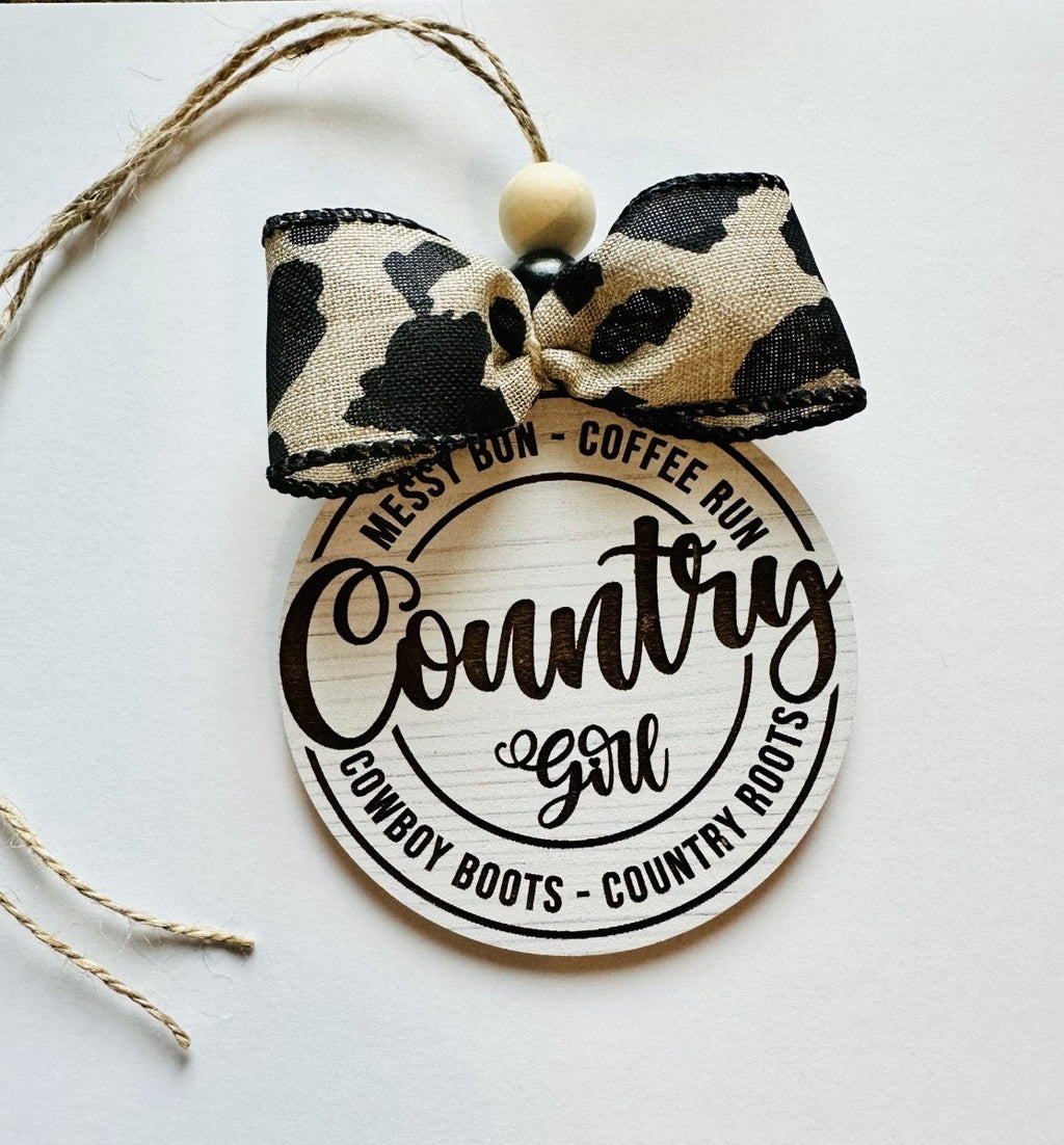 Country Girl Car Charm/Bag Tag - S. M. & Co.