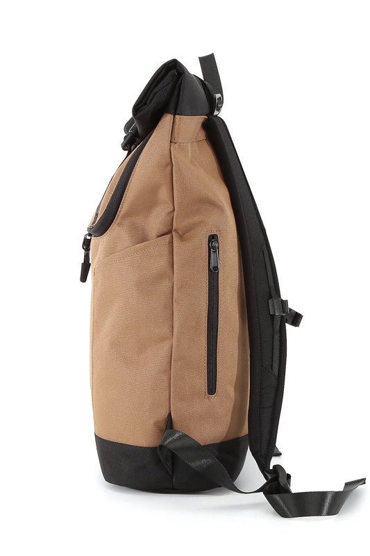 COURIER-INSPIRED URBAN BACKPACK-MOCHA - S. M. & Co. Backpack