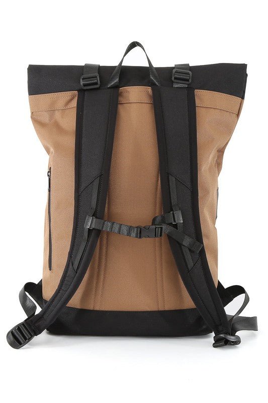 COURIER-INSPIRED URBAN BACKPACK-MOCHA - S. M. & Co. Backpack