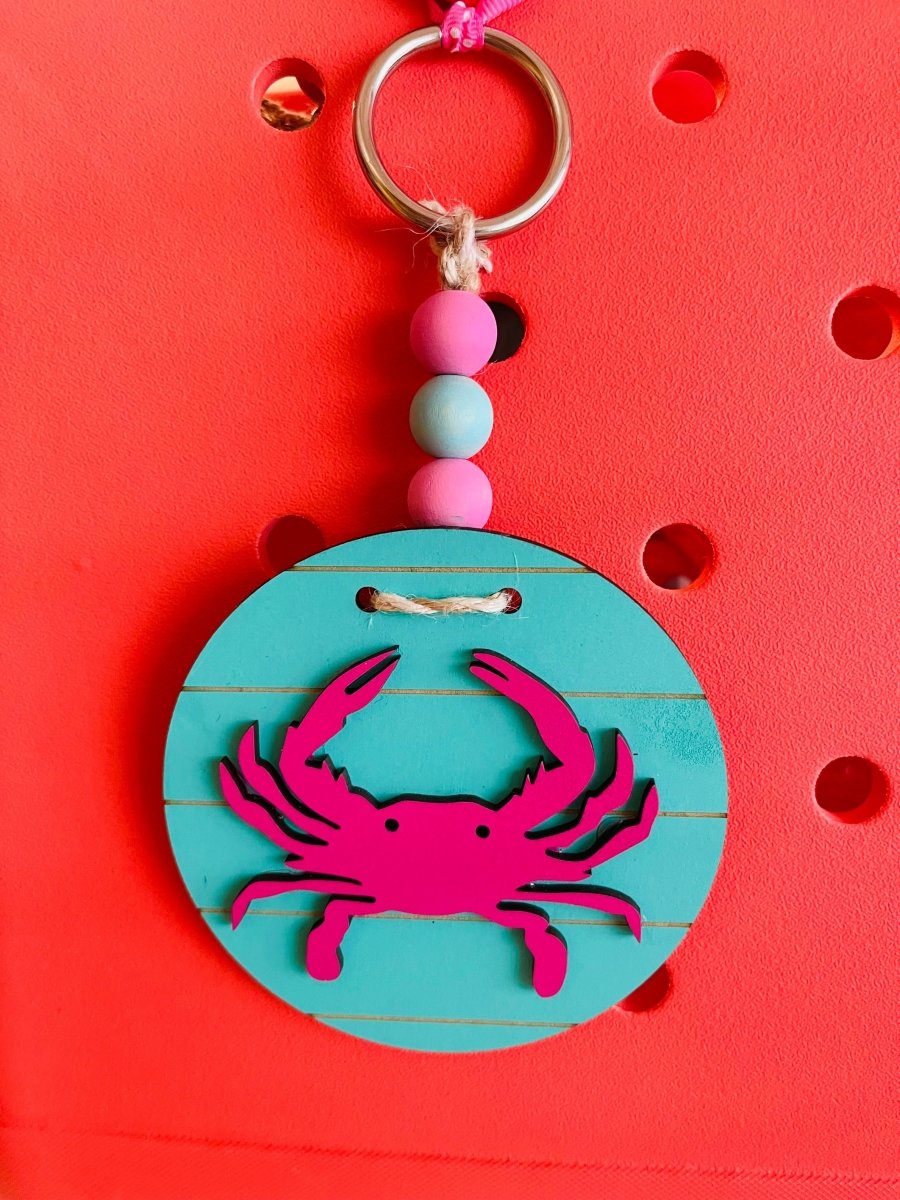 Crab Wood Bag Tag - S. M. & Co.