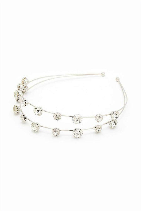 Crystal Iconic Double Row Headband - S. M. & Co. Headband