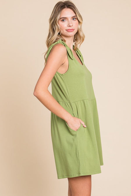 Culture Code Full Size Shoulder Knot Baggy Romper - S. M. & Co. Rompers