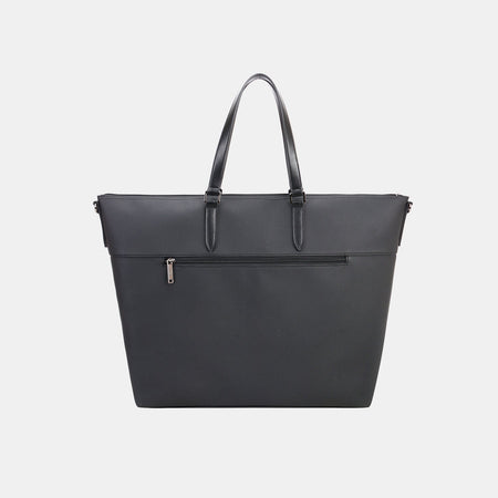 David Jones PU Leather Large Tote Bag - S. M. & Co. Tote Bag