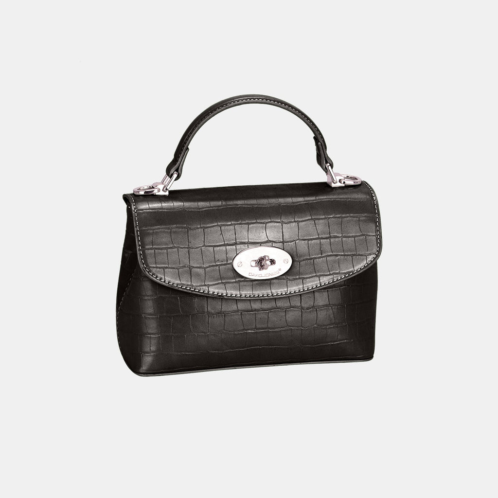 David Jones Texture PU Leather Handbag - S. M. & Co. Handbag