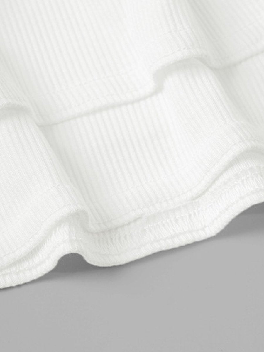 Devine Ruched Layered Mini Skirt - S. M. & Co.