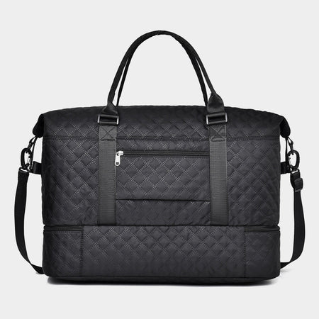 Diamond Grid Oxford Cloth Oversize Travel Bag - S. M. & Co.