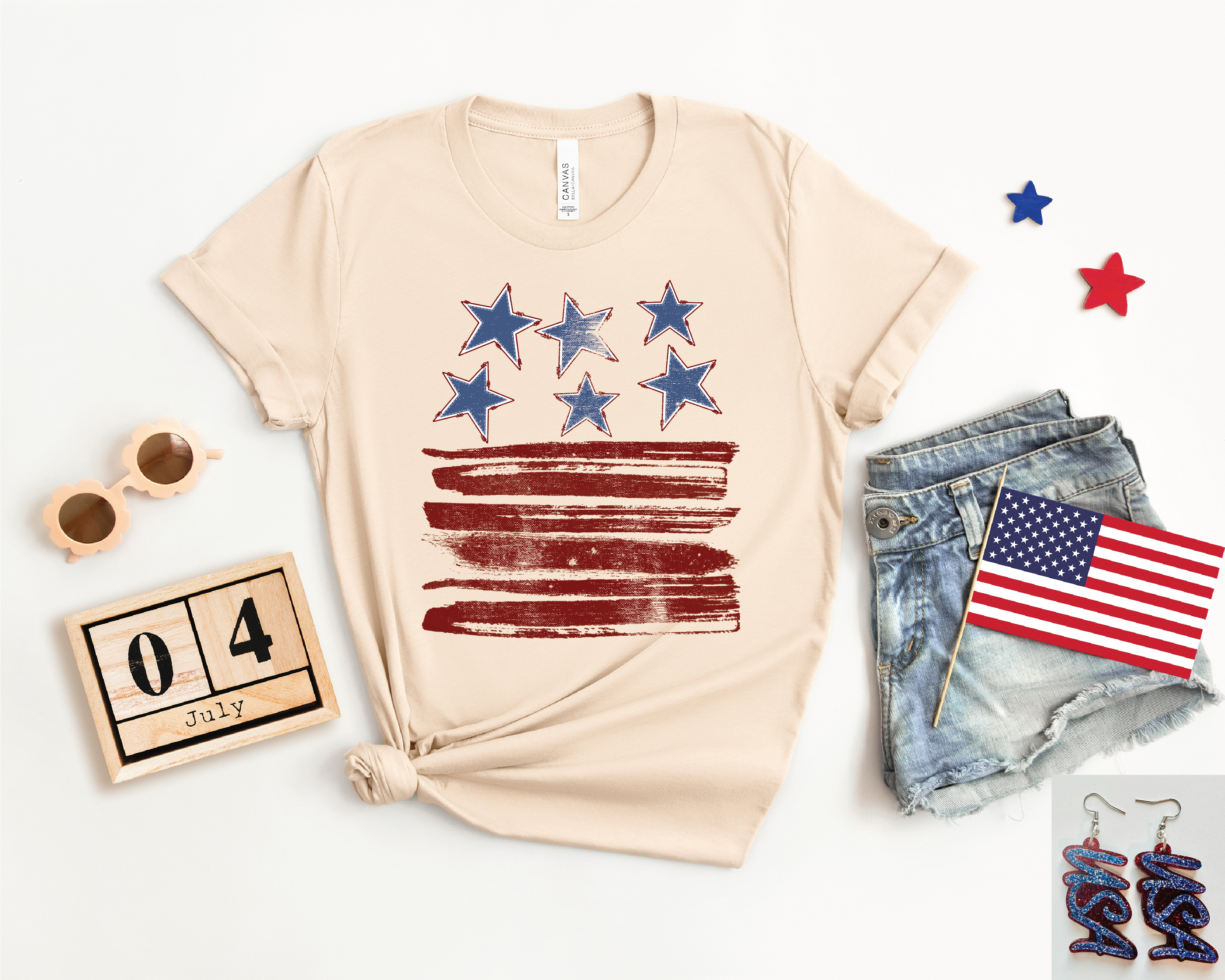 Doodle American Flag