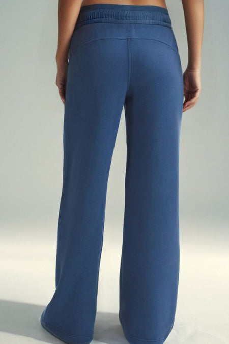 Drawstring Elastic Waist Straight Leg Pants - S. M. & Co.