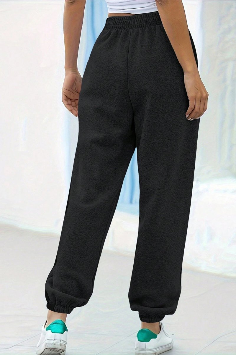 Elastic Waist Joggers with Pockets - S. M. & Co.