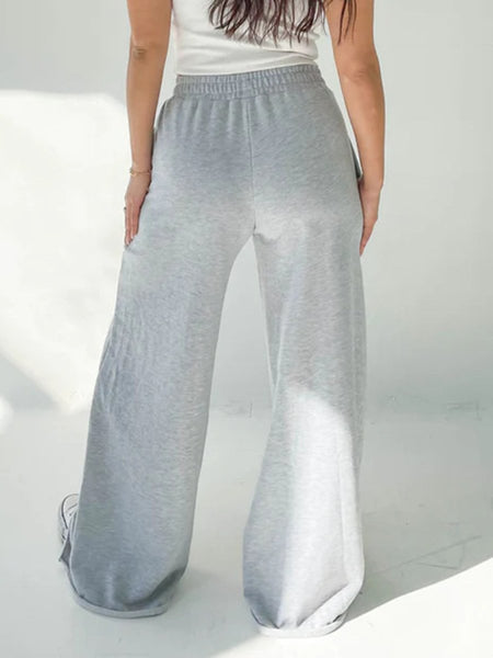 Elastic Waist Wide Leg Pants - S. M. & Co.