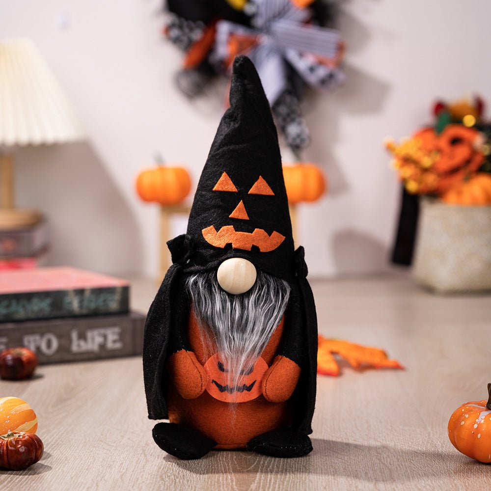 Faceless Doll Gnome with Pointed Hat - S. M. & Co. Halloween Gnomes