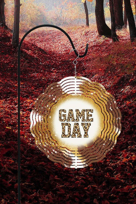 Fall Leopard Game Day Wind Spinner - S. M. & Co. Wind Spinner