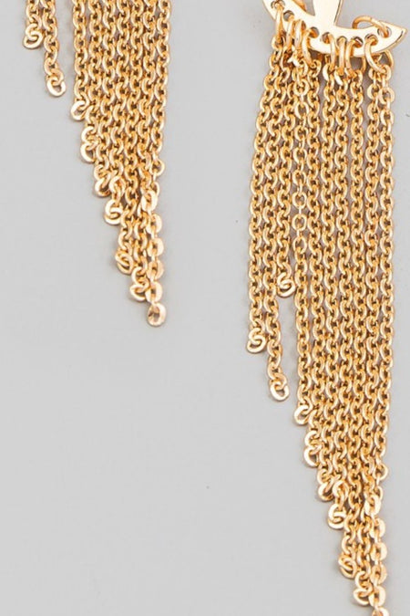 Fame Mini Chain Dangle Fringe Earrings - S. M. & Co.