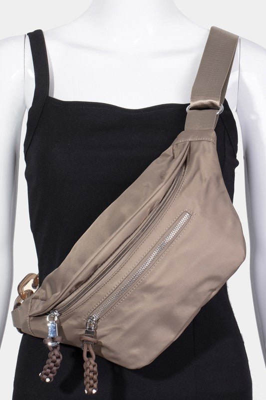 Fame Nylon Crossbody Bag with Adjustable Strap - S. M. & Co.