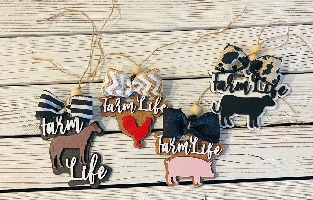 Farm Life Bag Tag/Car Charm - S. M. & Co.