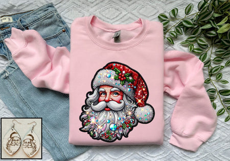 Faux Rhinestone Santa - S. M. & Co.