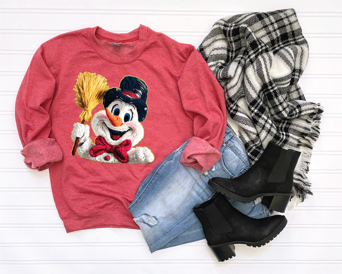 Faux Yarn Frost- Christmas Sweater or Tee