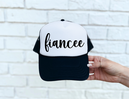 Fiancee DTF Printed Trucker Hat - S. M. & Co. Shirts & Tops