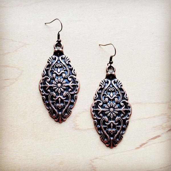 Filigree Copper Earrings - S. M. & Co. Earrings