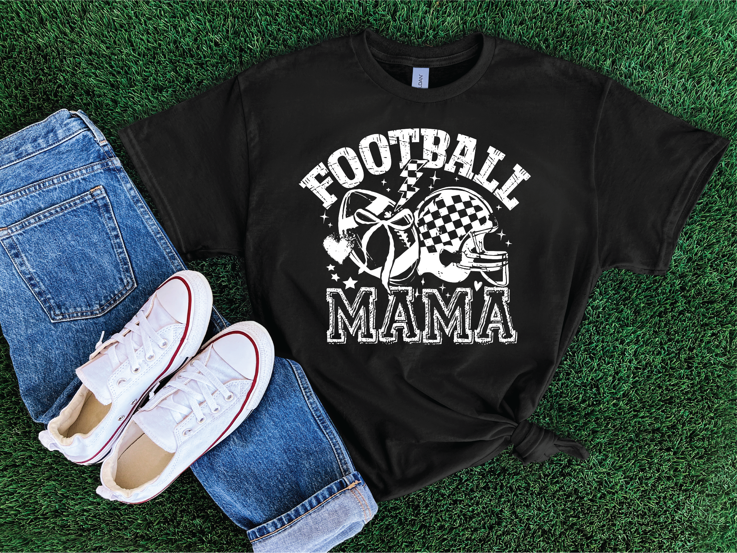 Football Mama- Football Graphic T-shirt (Copy)