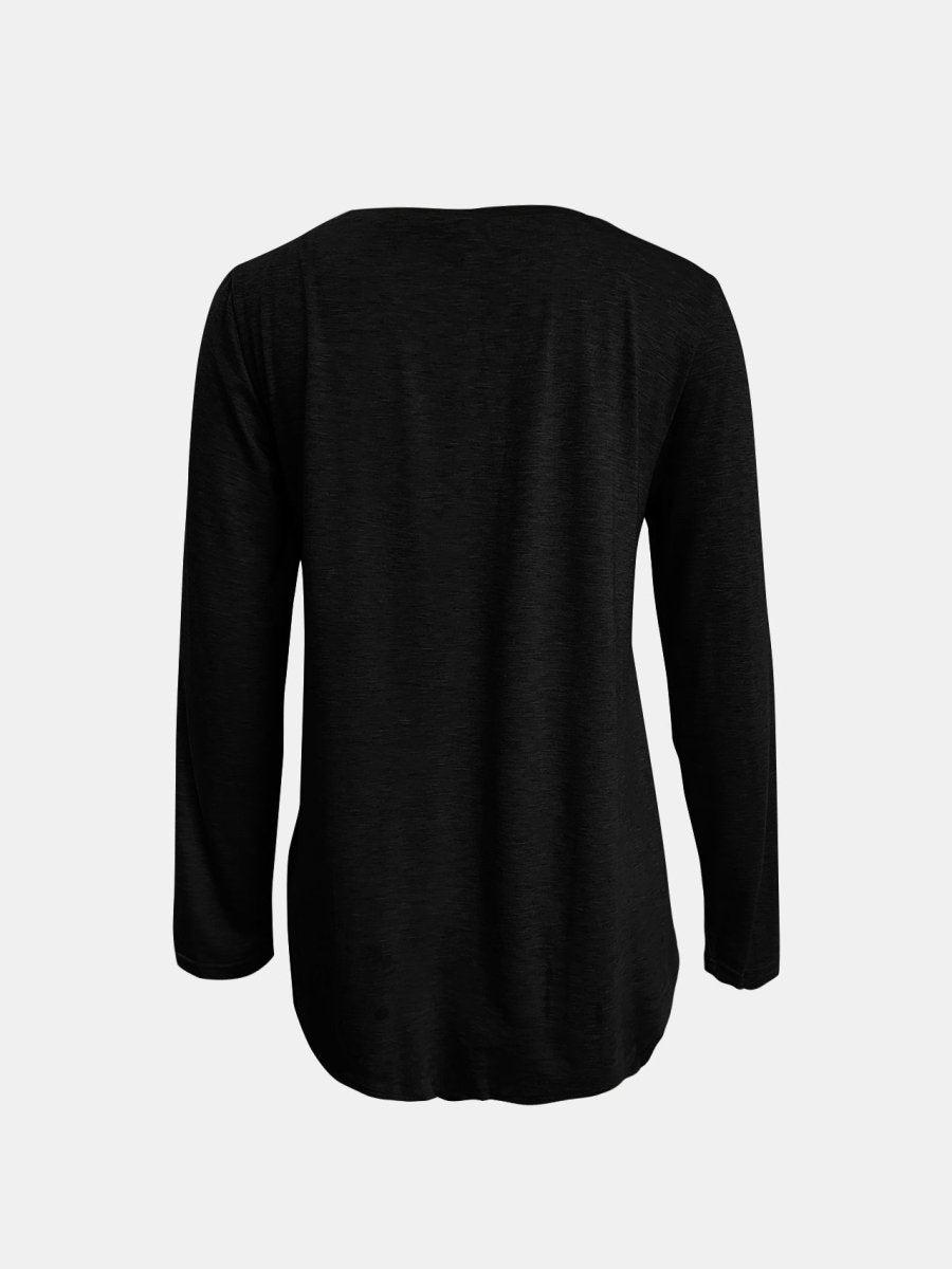 Full Size Reindeer Round Neck Long Sleeve T-Shirt - S. M. & Co.