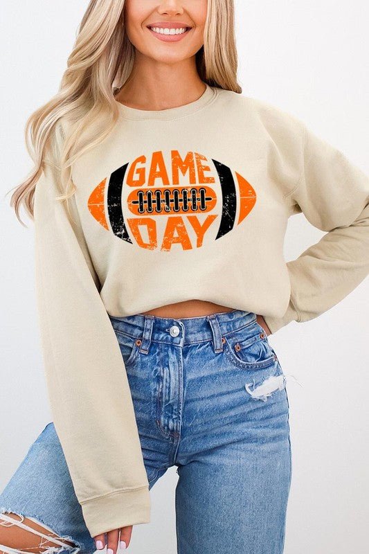 Game Day Football Graphic Fleece Sweatshirts - S. M. & Co.