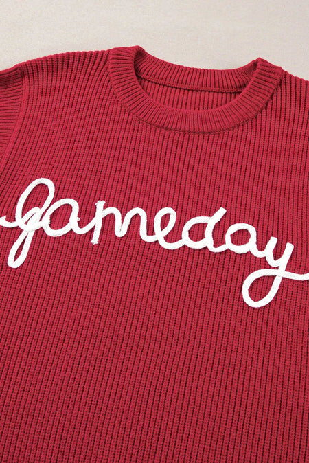 GAME DAY Round Neck Sweater Vest - S. M. & Co.