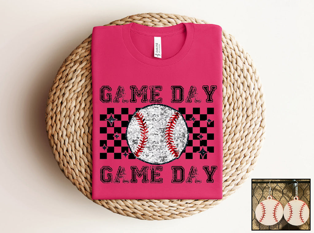 Game Day Baseball (Sequin Look) - S. M. & Co. Shirts & Tops