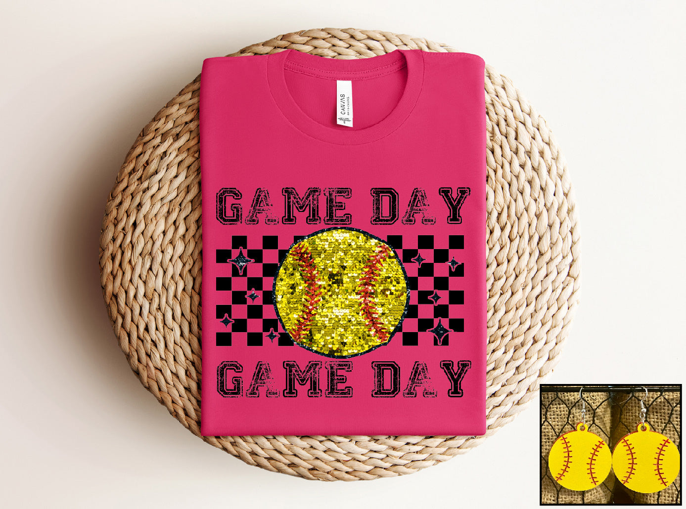 Game Day Softball (Sequin Look) - S. M. & Co. Shirts & Tops