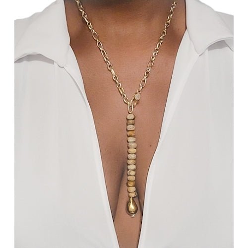 Gemstone Lariat Necklace