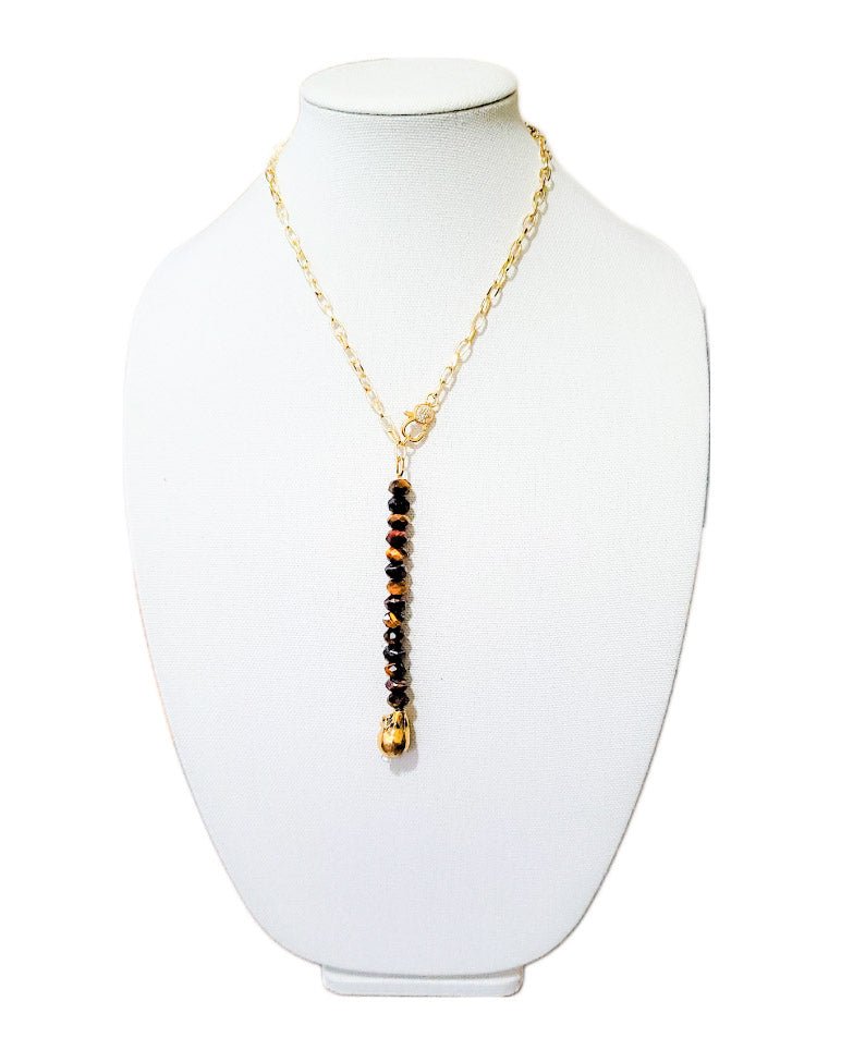 Gemstone Lariat Necklace