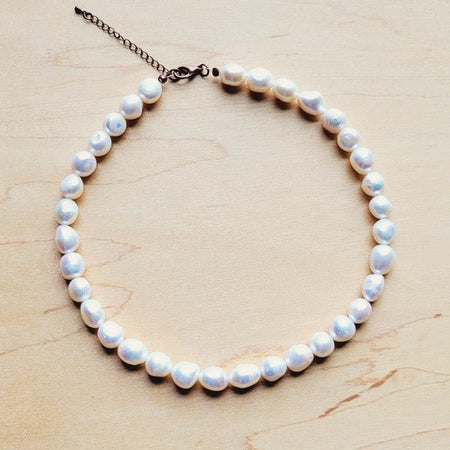 Genuine Freshwater Pearl Collar Necklace Wedding - S. M. & Co. Necklace