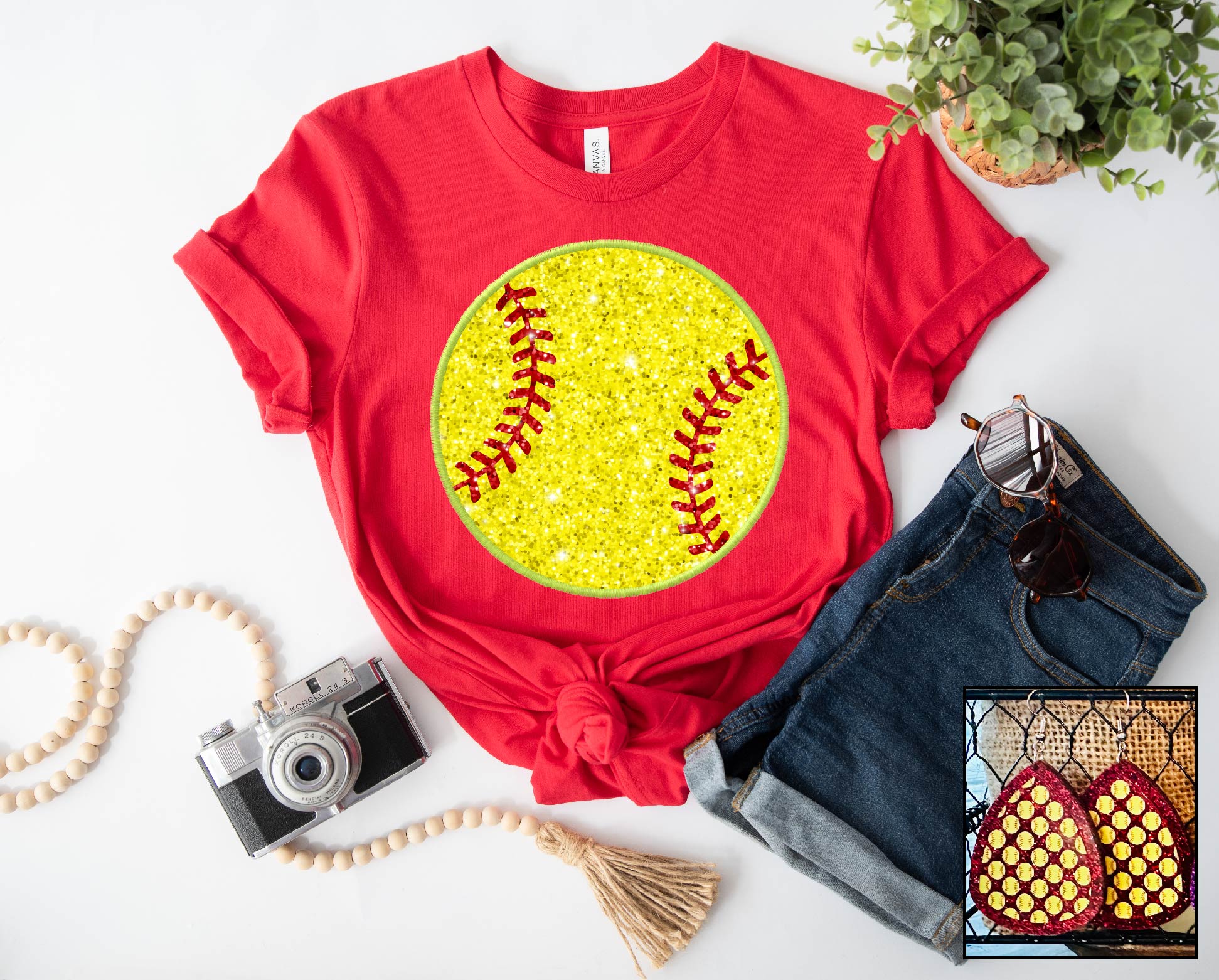 Glitter Softball - S. M. & Co. Shirts & Tops