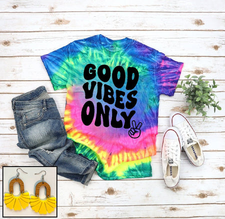 Good Vibes Only- Tee - S. M. & Co. Tops/Tops & Tees