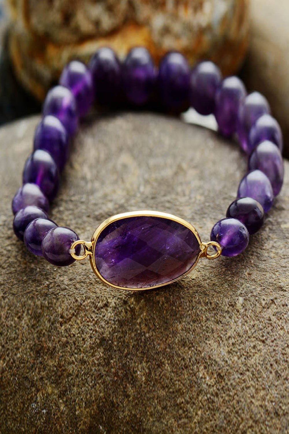 Handmade Amethyst Beaded Bracelet - S. M. & Co. Bracelet