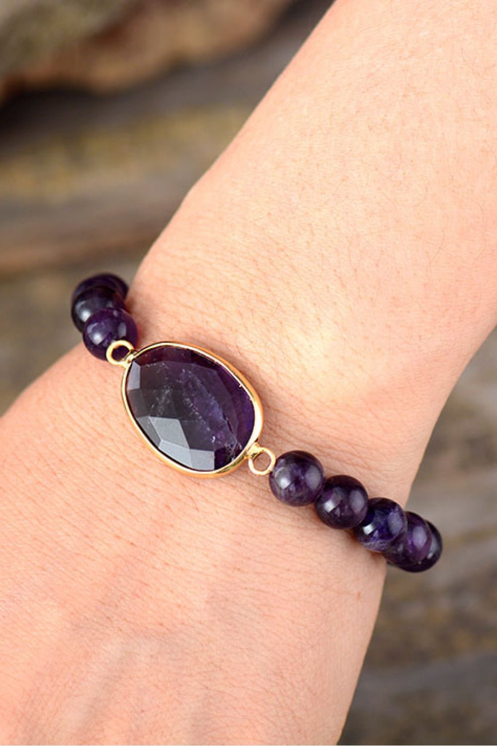 Handmade Amethyst Beaded Bracelet - S. M. & Co. Bracelet