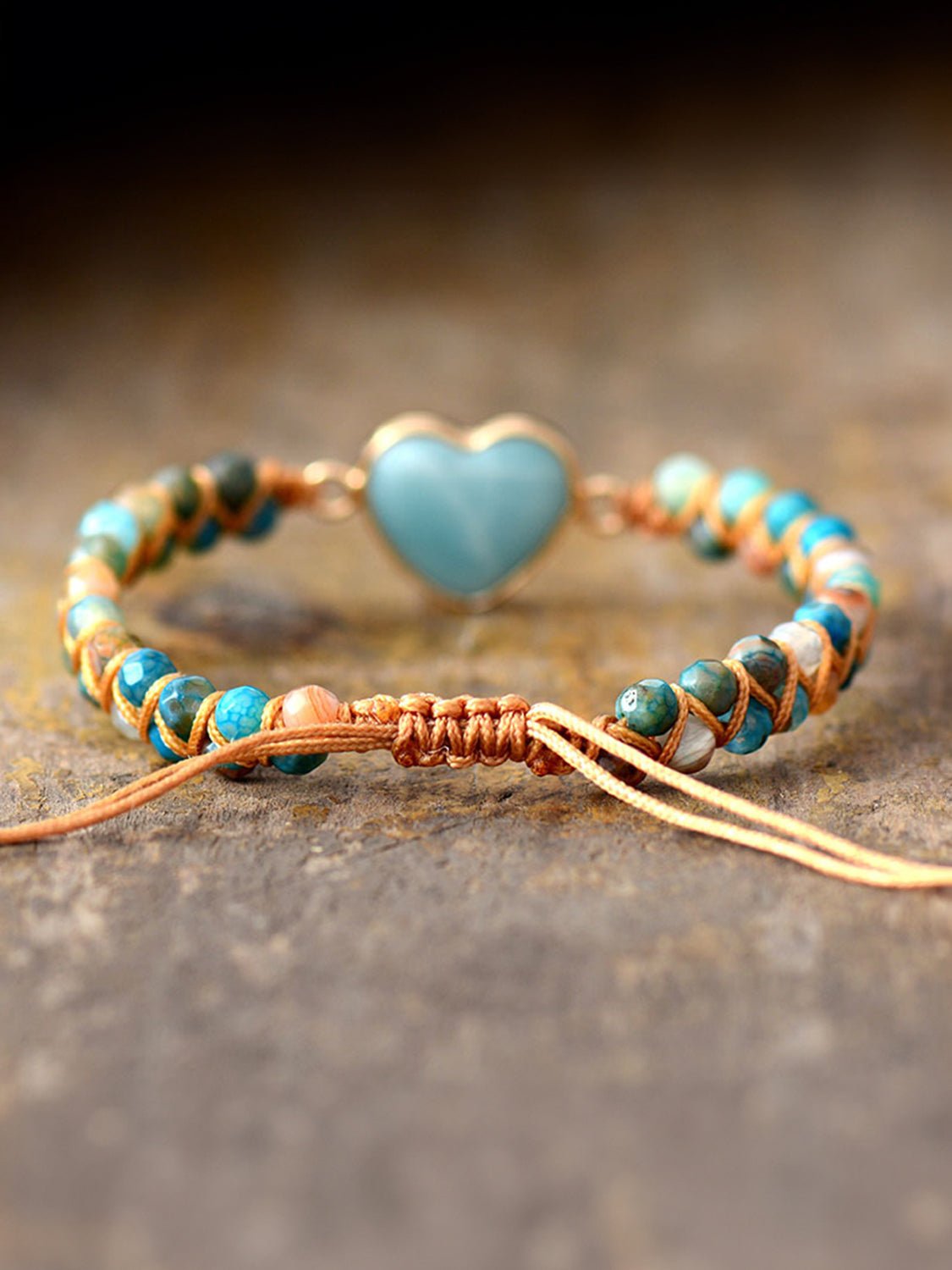 Heart Shape Beaded Bracelet - S. M. & Co. Bracelet