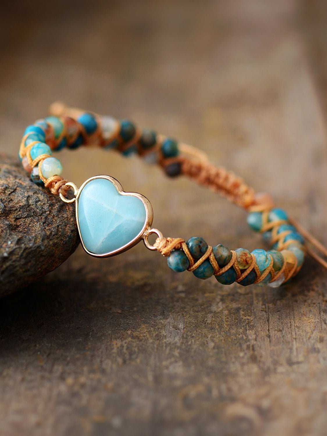 Heart Shape Beaded Bracelet - S. M. & Co. Bracelet