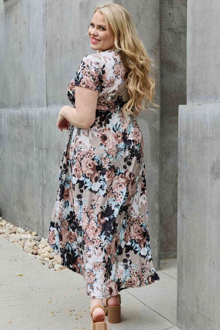 Heimish Give Me Roses Full Size Floral Maxi Wrap Dress - S. M. & Co.