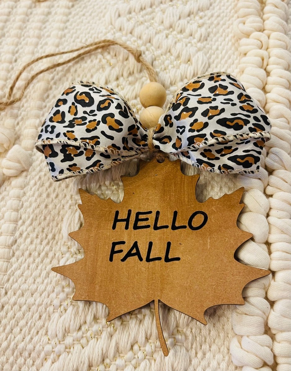 Hello Fall Bag Tag/Car Charm - S. M. & Co.