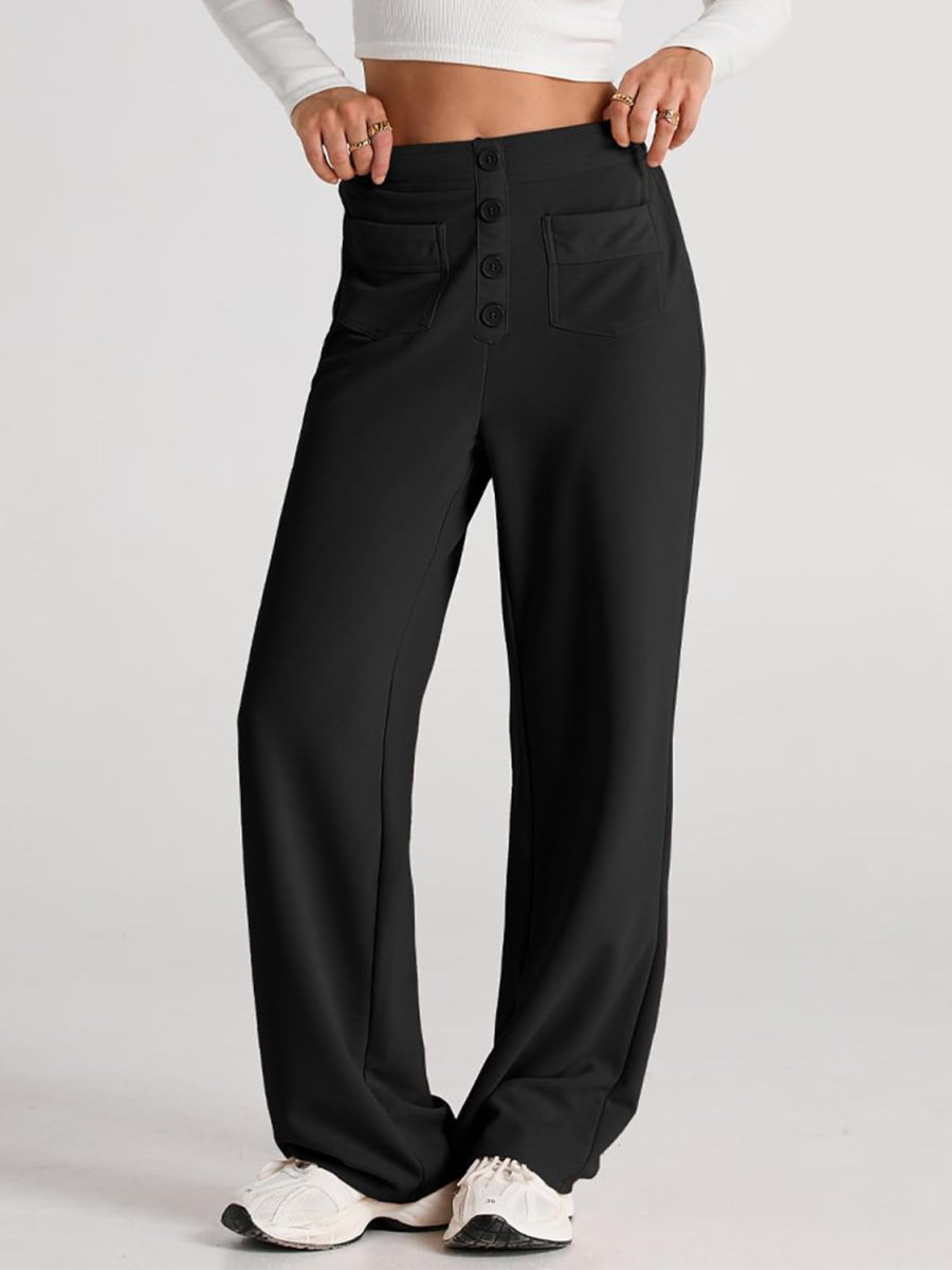 High Waist Wide Leg Pants - S. M. & Co.