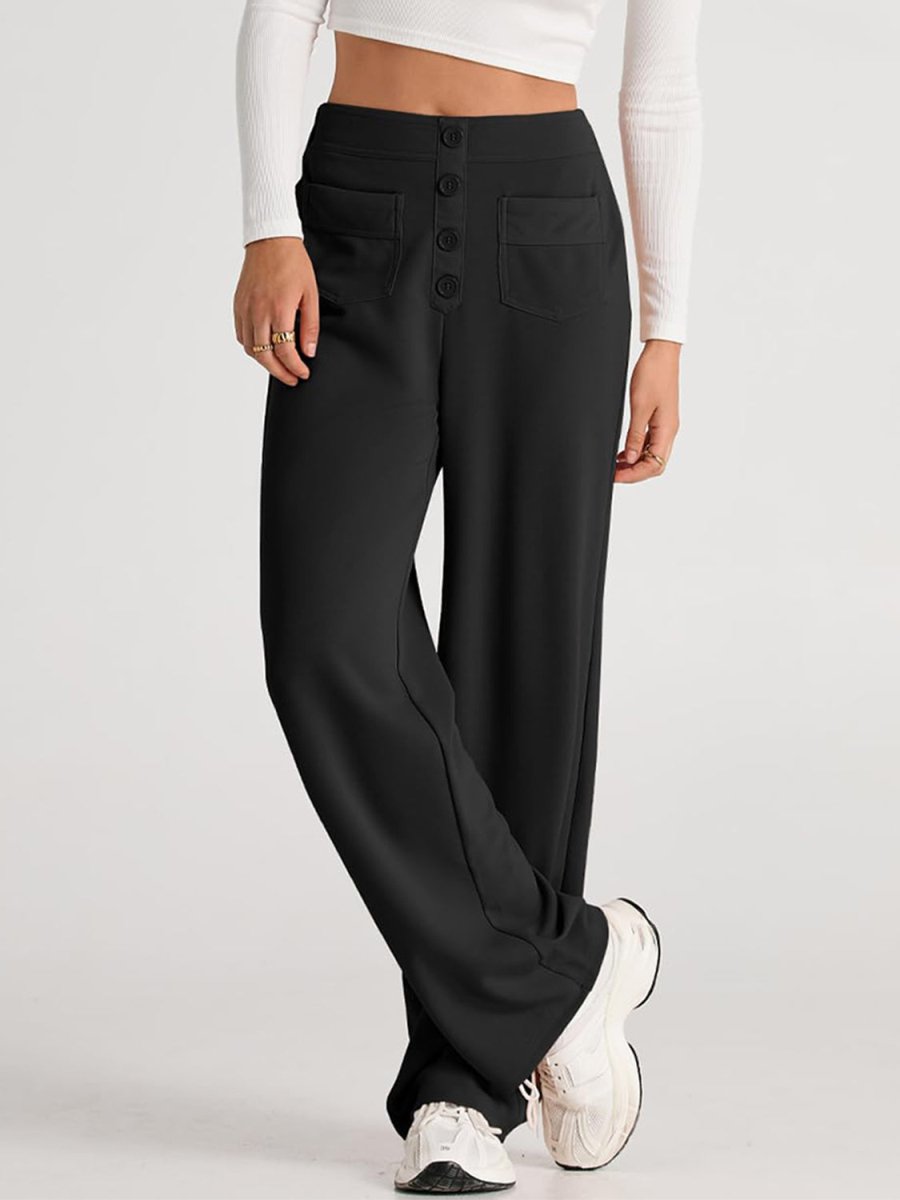 High Waist Wide Leg Pants - S. M. & Co.