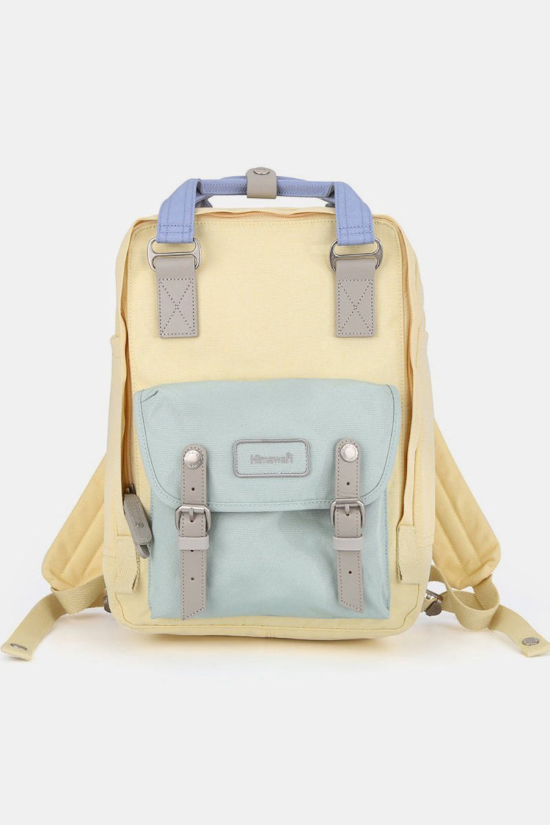 Himawari Contrast Water and Scratch - Resistant Nylon Backpack Bag - S. M. & Co.