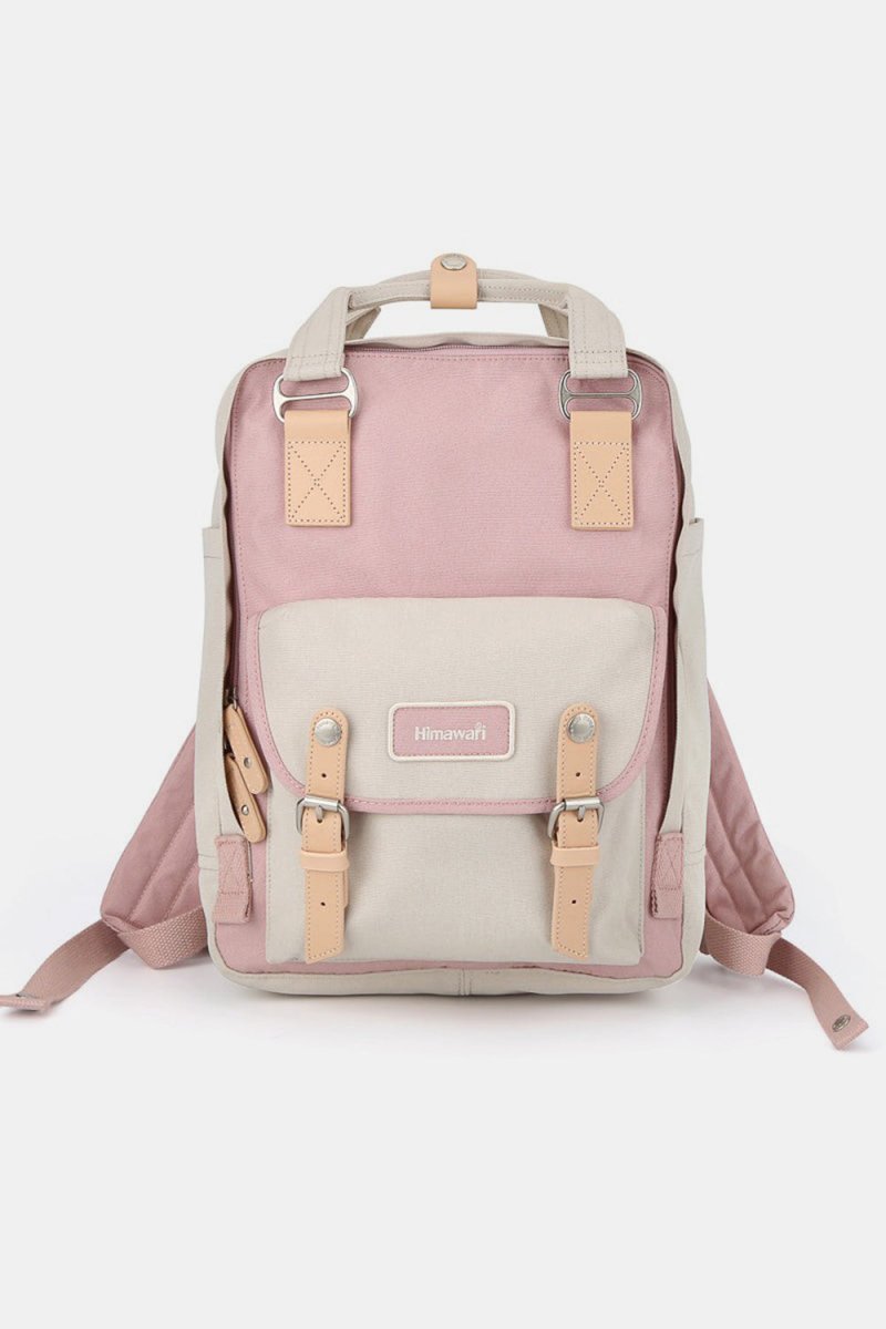 Himawari Contrast Water and Scratch - Resistant Nylon Backpack Bag - S. M. & Co.