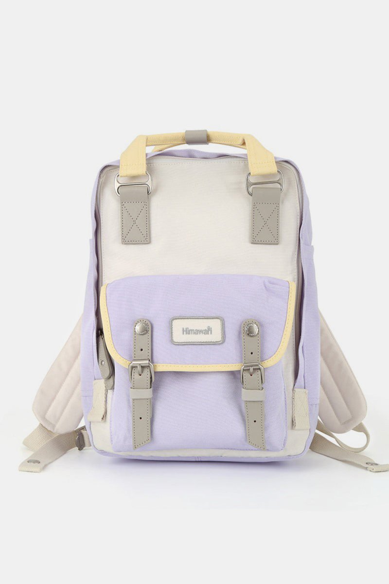 Himawari Contrast Water and Scratch - Resistant Nylon Backpack Bag - S. M. & Co.