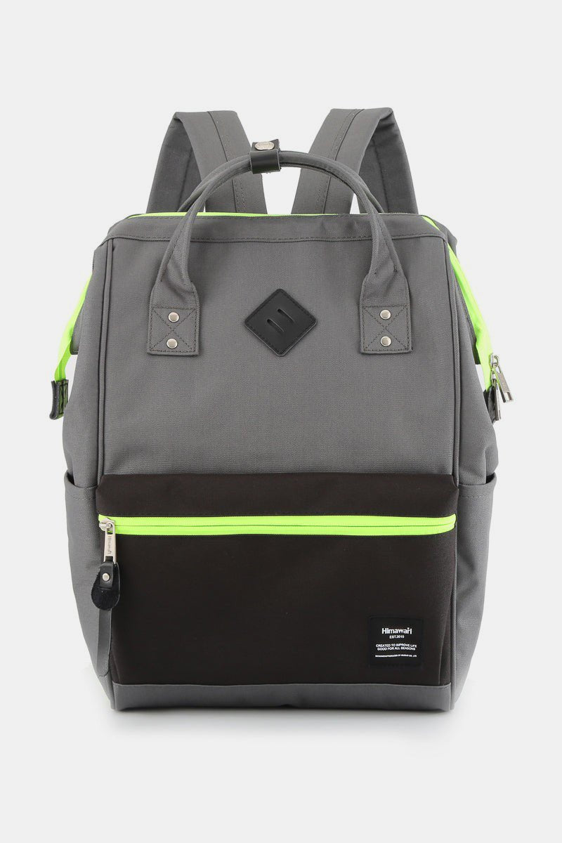 Himawari Contrast Waterproof Backpack Bag with Reinforced Edges - S. M. & Co.